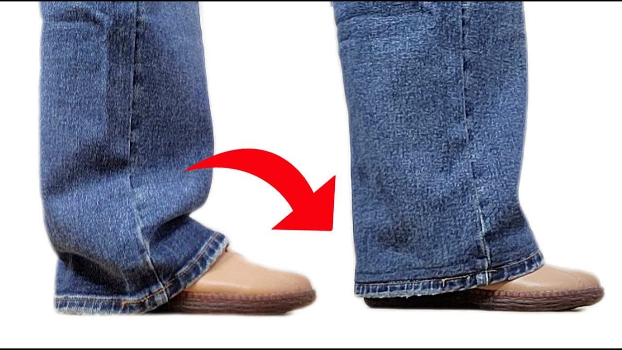 🔥Секретный прием, как за 5 минут укоротить джинсы с сохранением фабричной подгибки!🏆