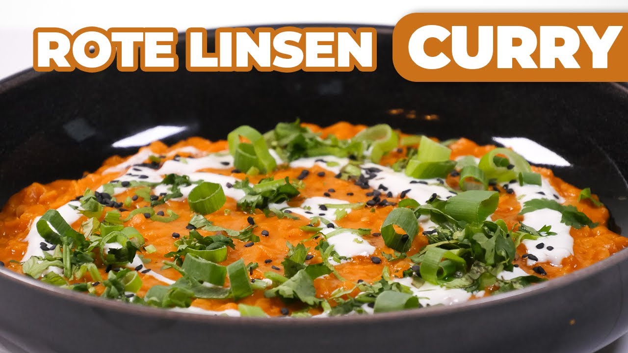 Rote Linsen Curry - würzig, cremig, lecker!