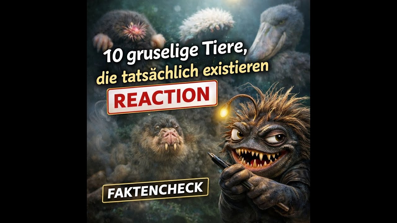 10 gruselige Tiere, die wirklich existieren 😱🦎 | Faktencheck & Reaction