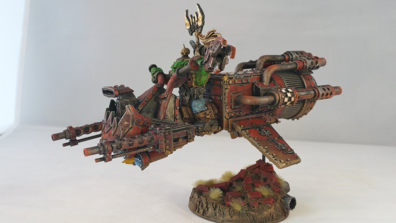 Warhammer 40k Ork Army Jet Bike war boss