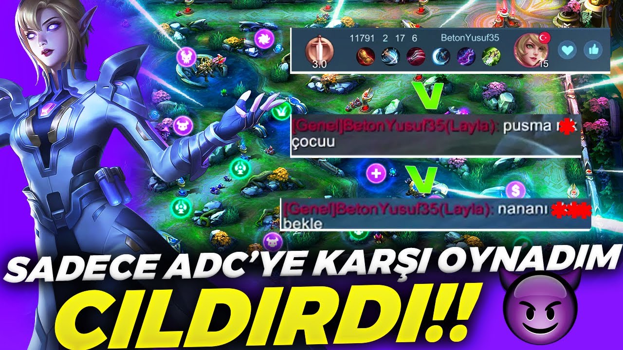TANIMADIĞI ADAMA KÜFÜR ETTİ 20 KERE KESTİM - ÇILDIRTMA SERİSİ Jin | Mobile Legends
