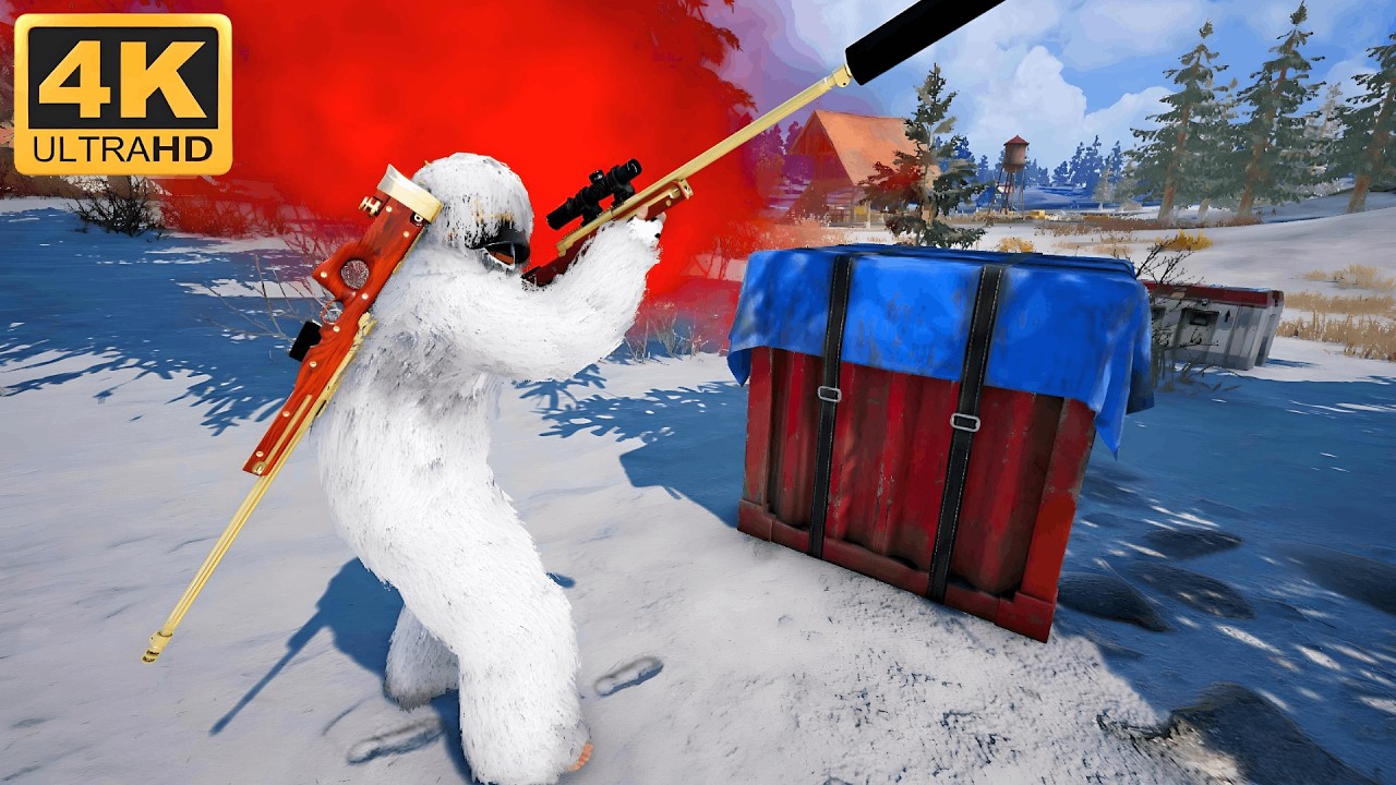 PUBG | 4K | SNOW MAP | 1 MAN SOLO GAMEPLAY (No Commentary)