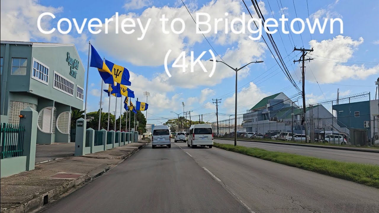 Driving in Barbados - The Villages at Coverley to Bridgetown (4K)