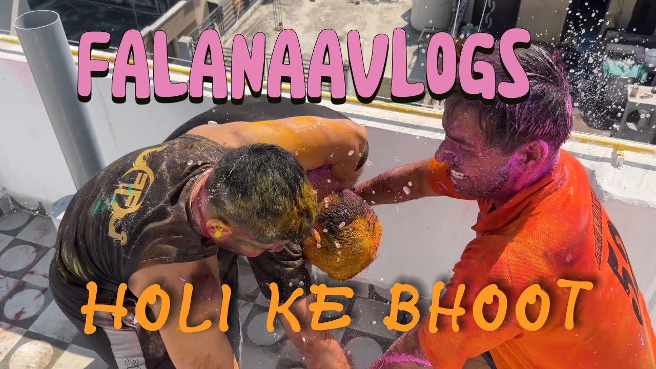 Holi pe bhoot bana dia 😆