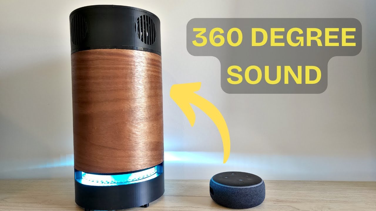 CUSTOM 3d printed CYLINDER speaker, Plays down to 45hz!