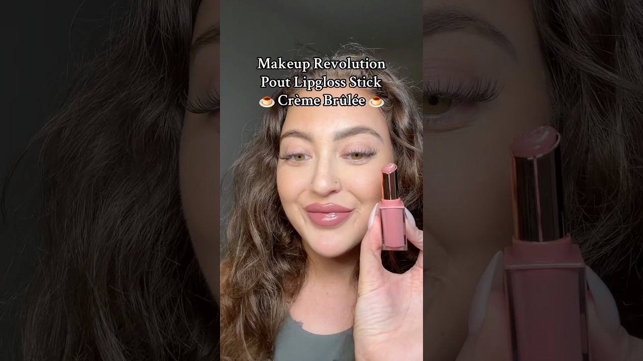 Makeup Revolution Pout Lipgloss Stick &ldquo;Cr&egrave;me Br&ucirc;l&eacute;e&rdquo; 🍮