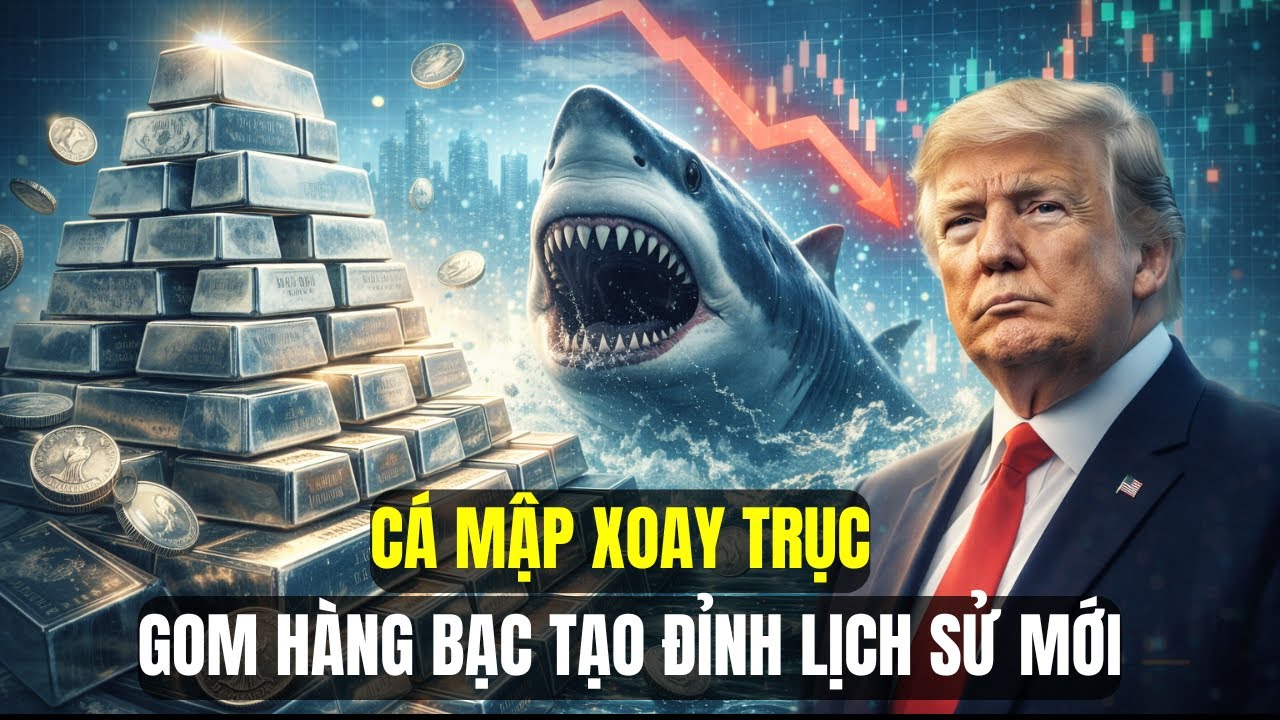 Bạc Lập Đỉnh Lịch Sử Mới Khi Cá Mập Gom Hàng Giữa Áp Lực Chốt Lời Của Giới Đầu Cơ VàThuế Quan Trump?