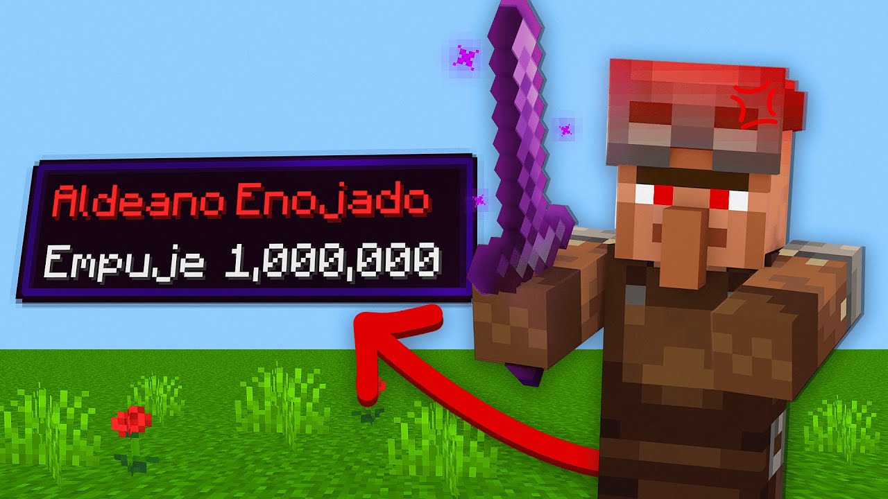 Minecraft, Pero Todos Los Mobs Son Hostiles Con Empuje 1.000.000...