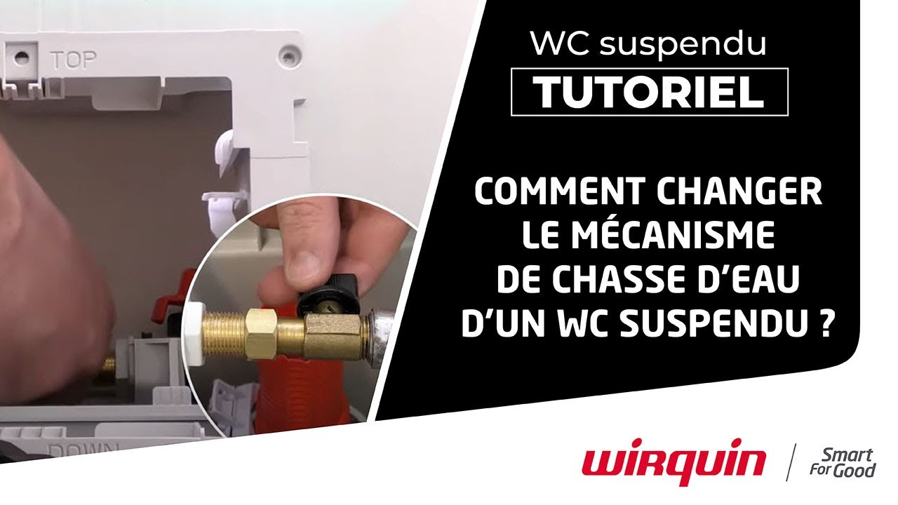 [TUTORIEL] COMMENT CHANGER LE MECANISME DE CHASSE D'EAU D'UN WC SUSPENDU ?