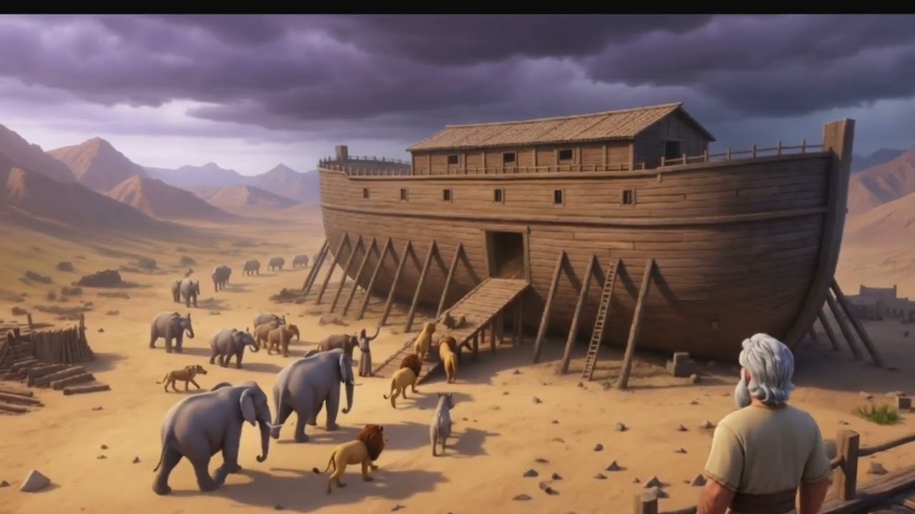 🎬 Noah's Ark | Cinematic AI Short | The Great Flood Bible Story