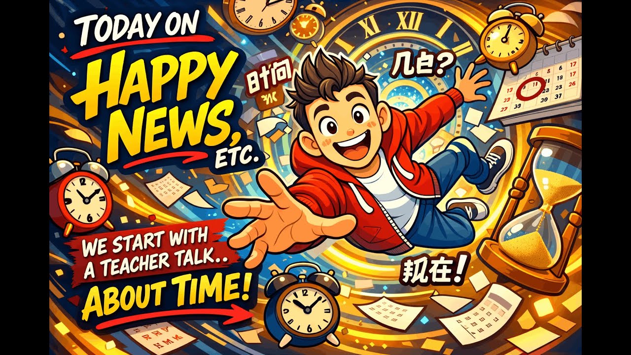 Learning Mandarin EP62 - Telling the Time 时间 | Happy News, etc.