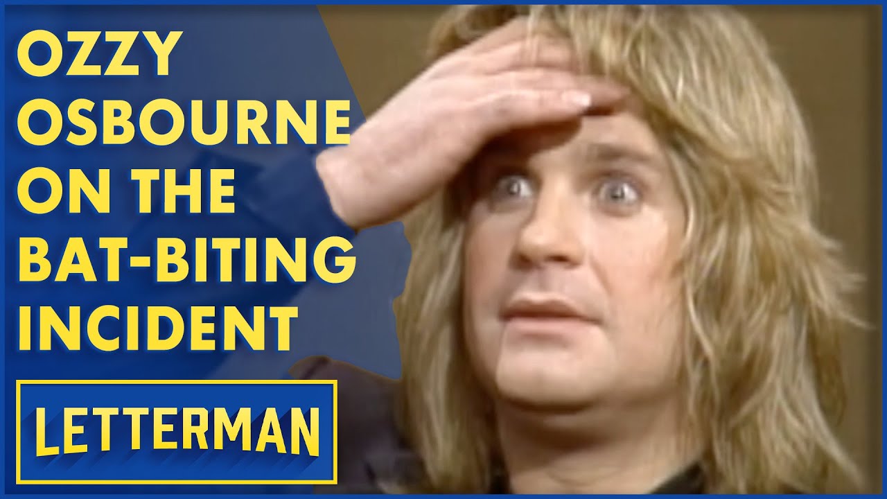 Ozzy Osbourne Bit The Head Off A Bat | Letterman