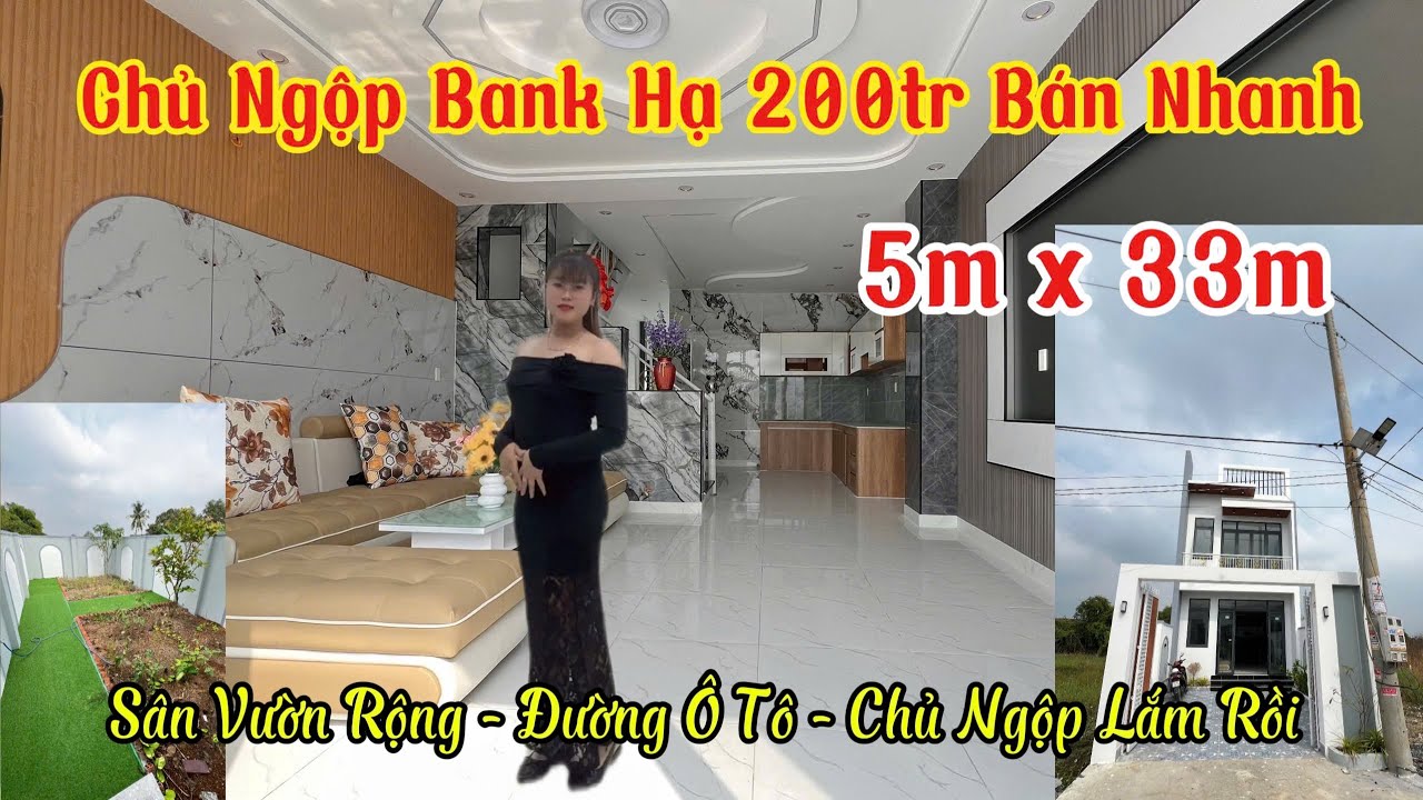 🔥 Chủ Ngộp Bank Hạ 200TR | Nhà 5x33m Sân Vườn Rộng – Đường Ô Tô Vào Tận Nhà #nhangop #bangap #bds 