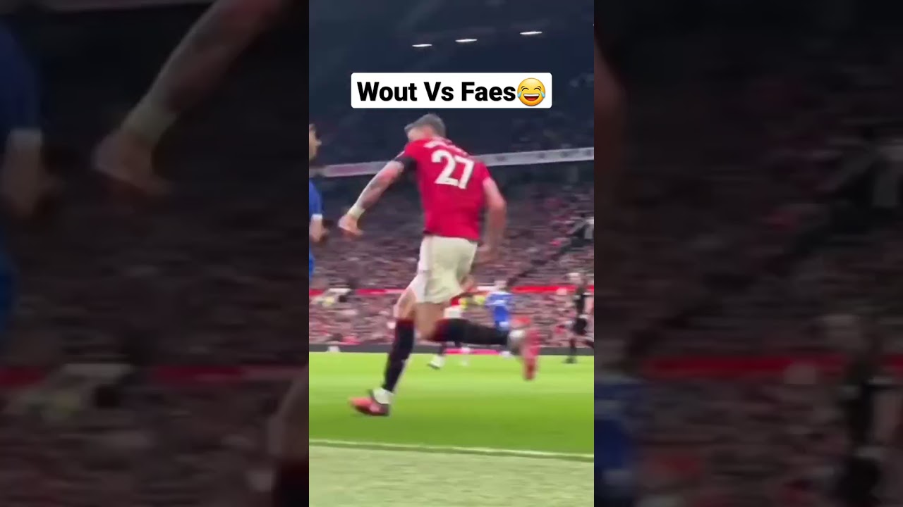 Wout Vs Faes #soccer #manutd #mufc #ytshorts #leicester #faes #woutweghorst