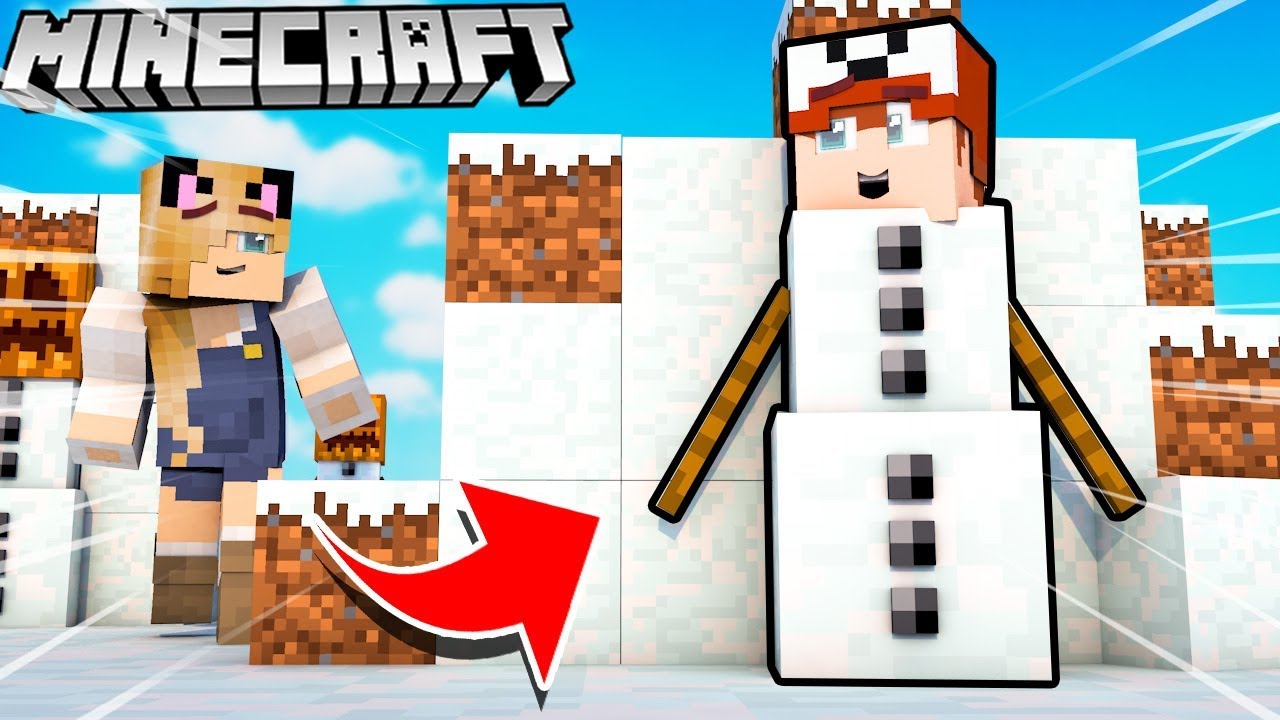 BAŁWAN TROLL?! - ZABAWA W CHOWANEGO W MINECRAFT (Hide and Seek) | Vito vs Bella