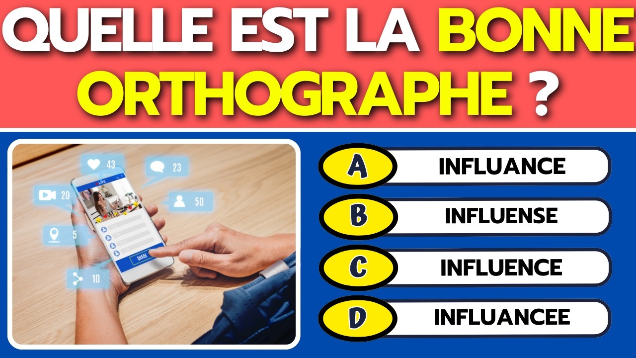 Défi orthographe 2025 : es-tu vraiment à l’aise en français ? 😬📚
