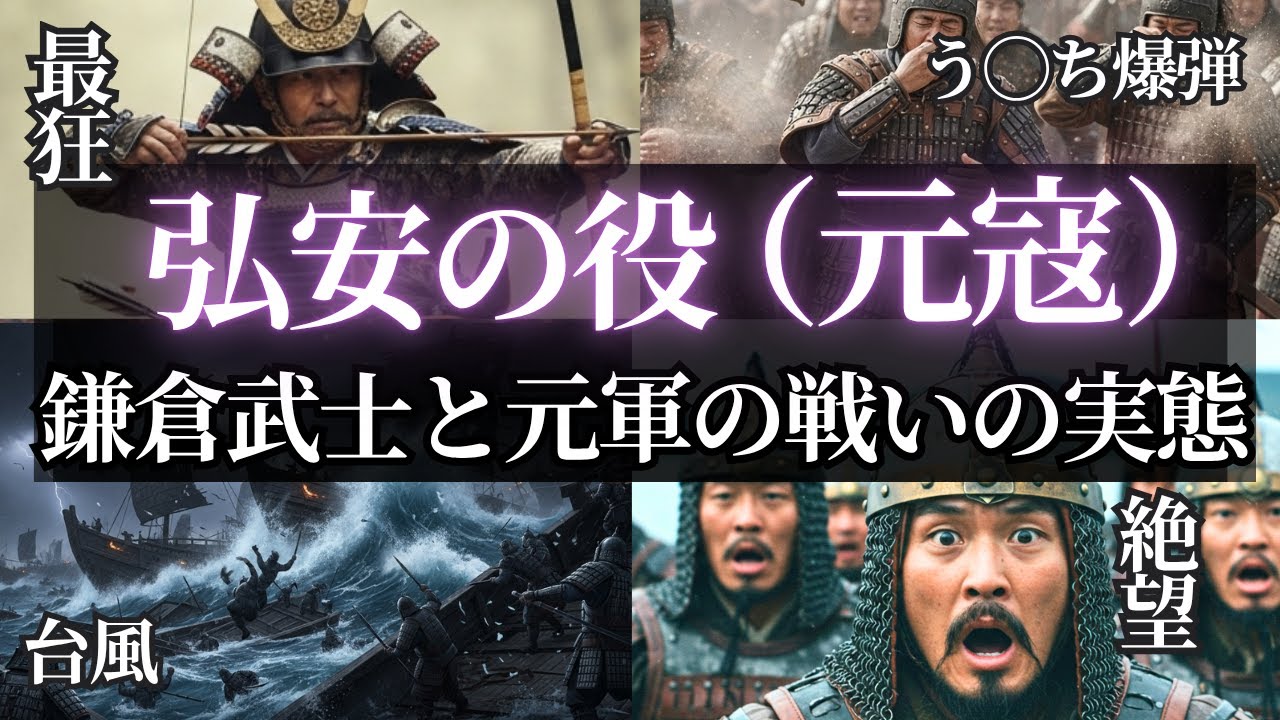 【弘安の役】モンゴルとの最終決戦～フビライの誤算＆「最狂」鎌倉武士（元寇）