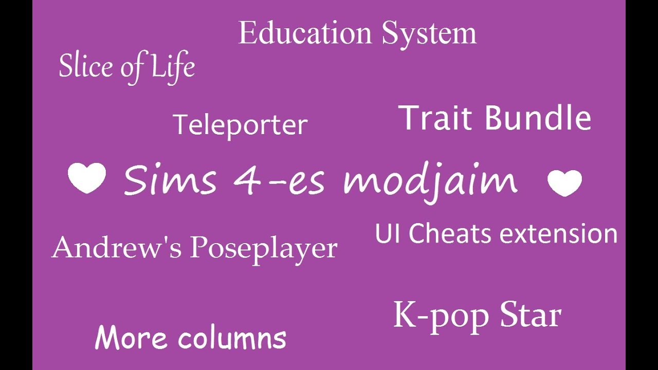 Sims 4-es modjaim (Linkek a le&iacute;r&aacute;sban)
