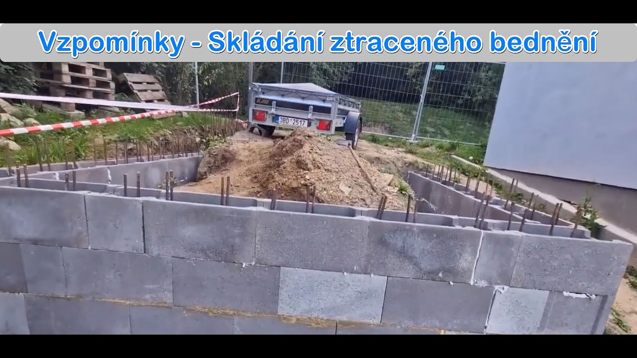 VZPOMÍNKY Stavba chaty svépomoci 51  Díl   Skládání ztraceného bednění