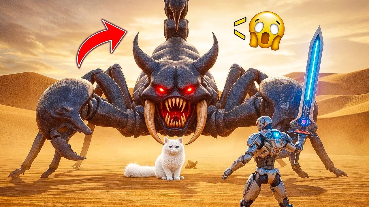 Cyborg Rescue Team vs GIANT SCORPION – Sci-Fi Showdown to Save the STRAY CAT | Rescue Animal