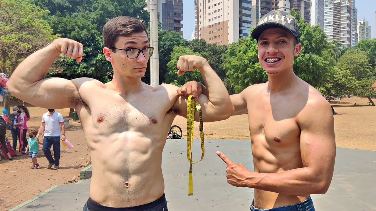 TIREI AS MEDIDAS DO CALISTÊNICO NATURAL - (Ele é muito Grande)