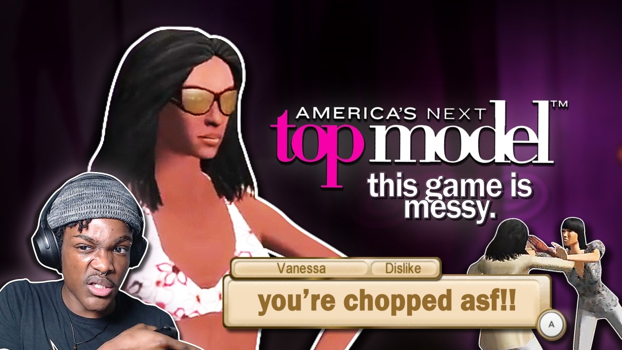 america's next top model’s wii game is stressful asf