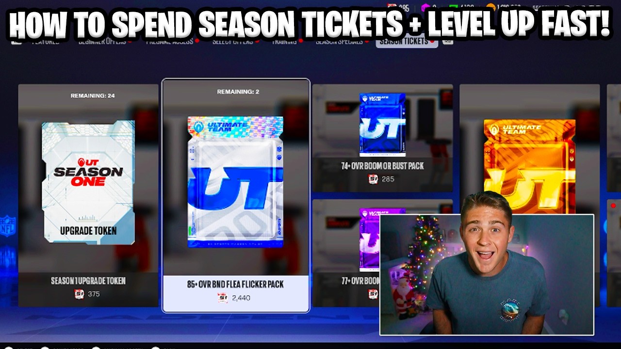 THE BEST WAY TO SPEND SEASON ONE TICKETS + HOW TO LEVEL UP FAST IN MADDEN 27!