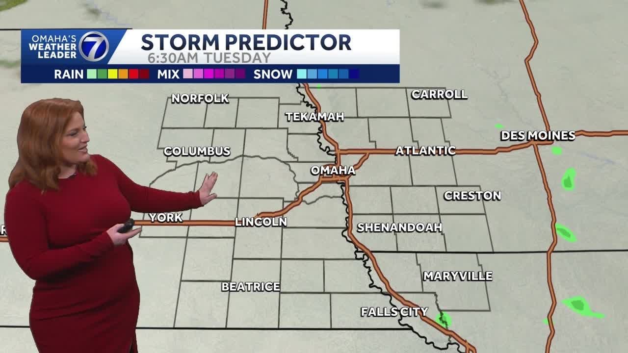 Cloudy, cool Monday afternoon for Omaha area