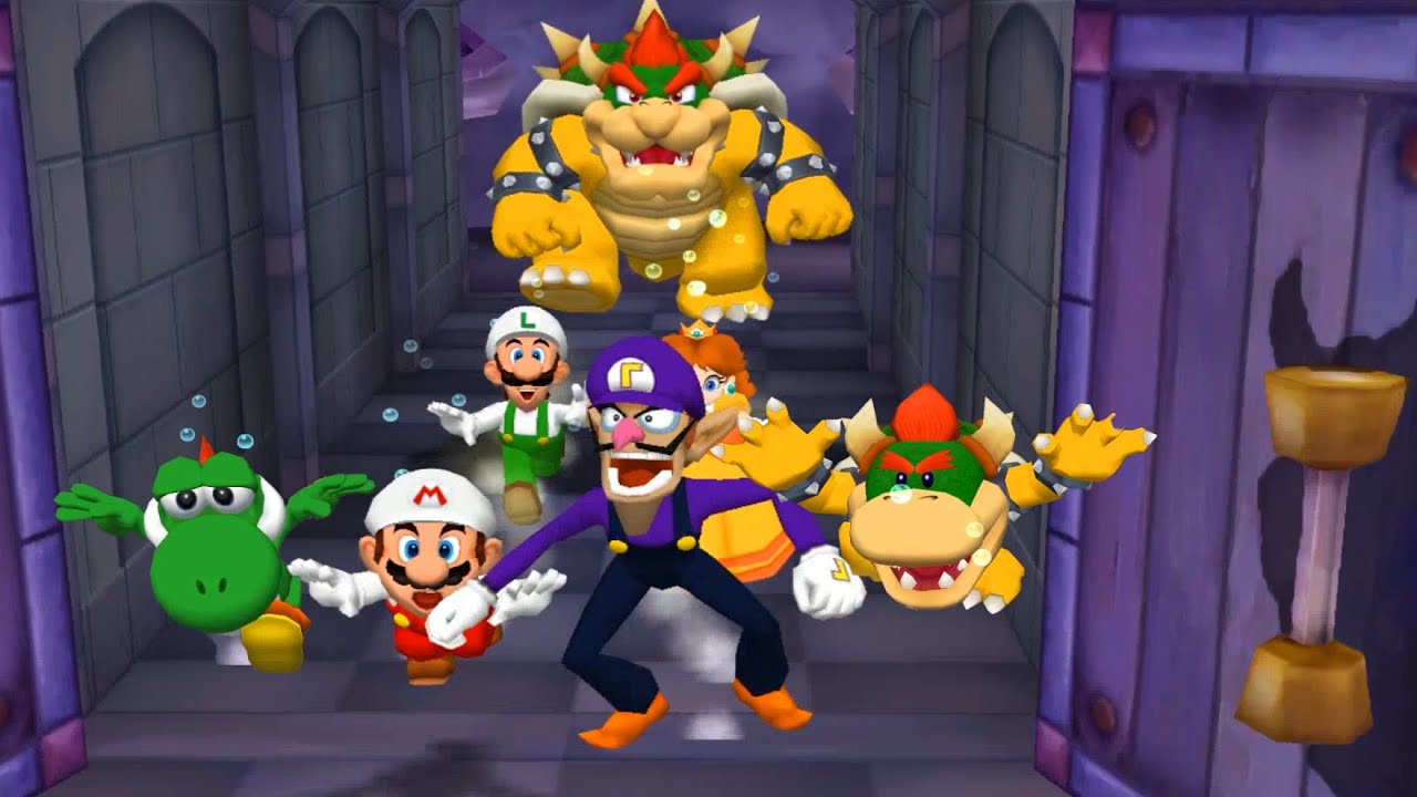 【マリオパーティ5】ミニゲームマリオVsルイージVsデイジーVsワルイージ (最強CPU｢たつじん」)