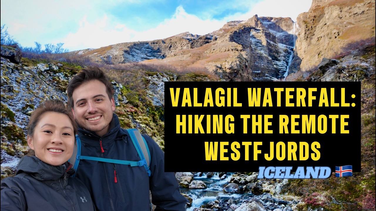 What it's Like to Hike in Remote Iceland: Valagil Waterfall, Westfjords [4K] 🇮🇸