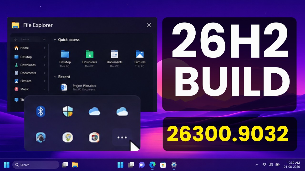 Windows 11 26H2 Build 26300.9032 &ndash; Everything New in the Experimental Update