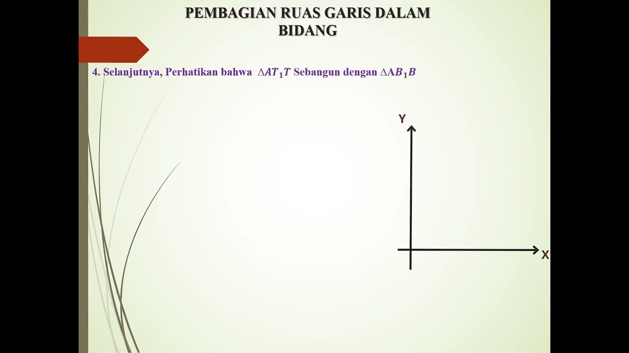 Pembagian Ruas Garis dalam Bidang