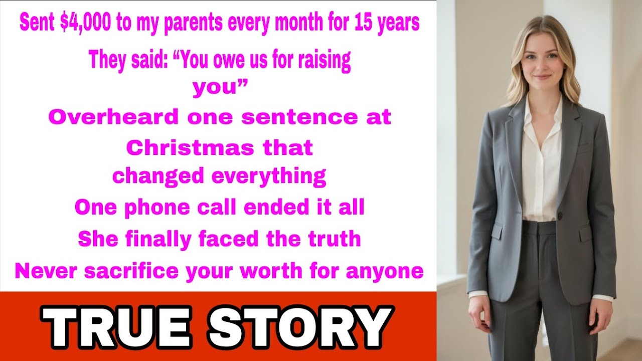 I Sent My Parents $4,000 a Month for 15 Years What I Overheard on Christmas Changed Everything