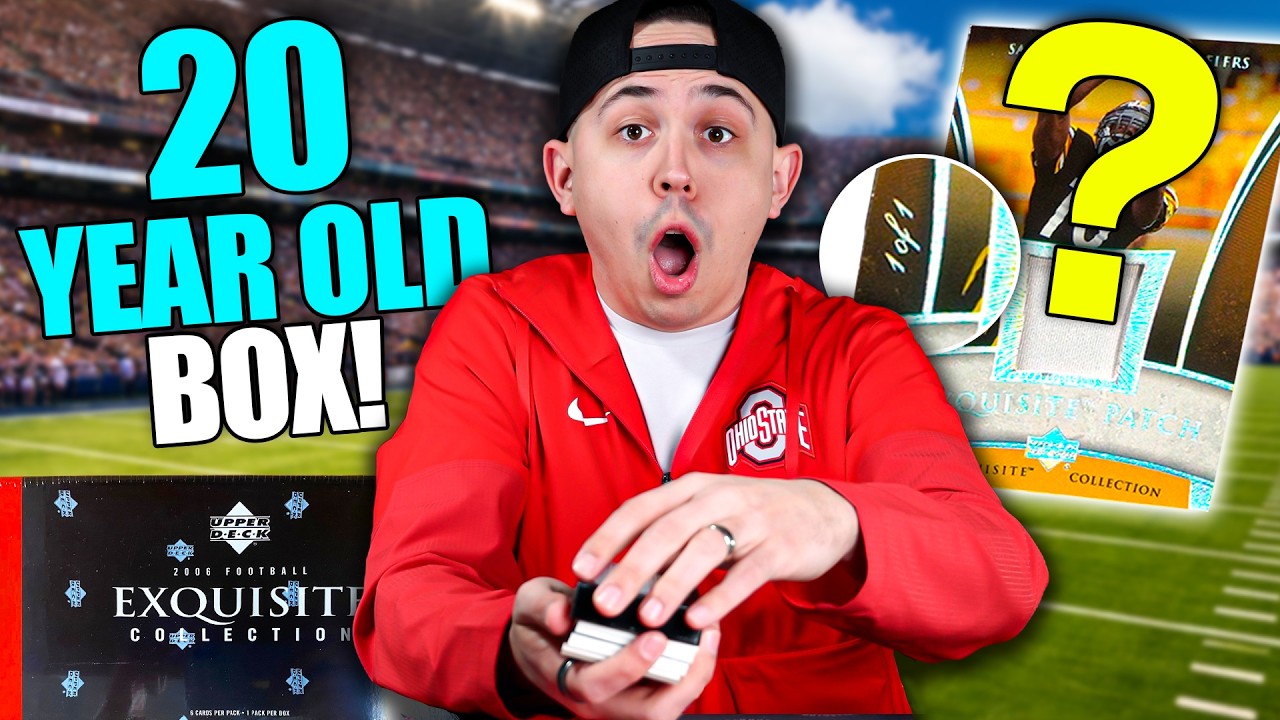 I PULLED A 1/1 From A 20 Year Old Box Of Exquisite Football! 🤯 *2006 Exquisite Football*