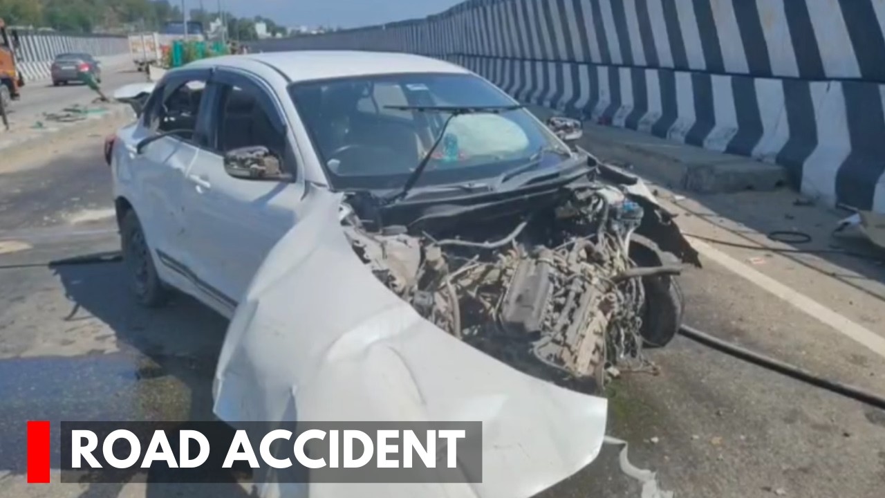 Samba: Car Crashes Near Maheshwar; Crosses Divider And Hits Two Vehicles