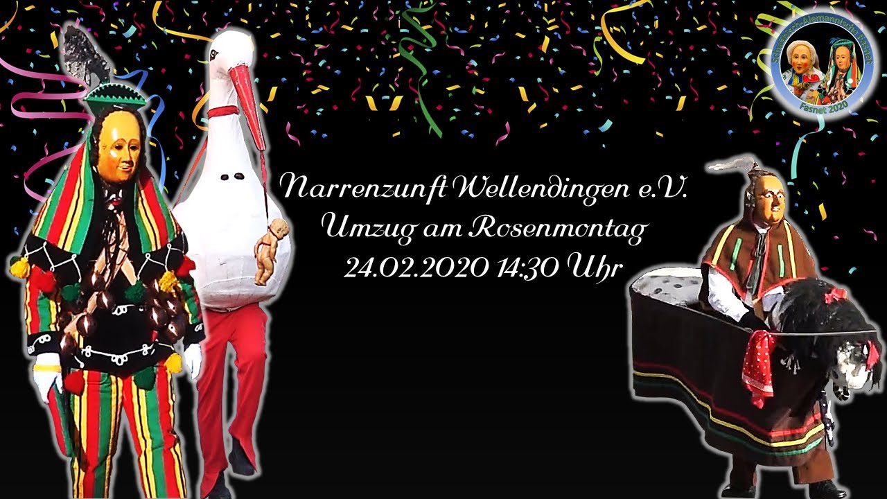 24.02.2020 Rosenmontagsumzug am Nachmittag in Wellendingen