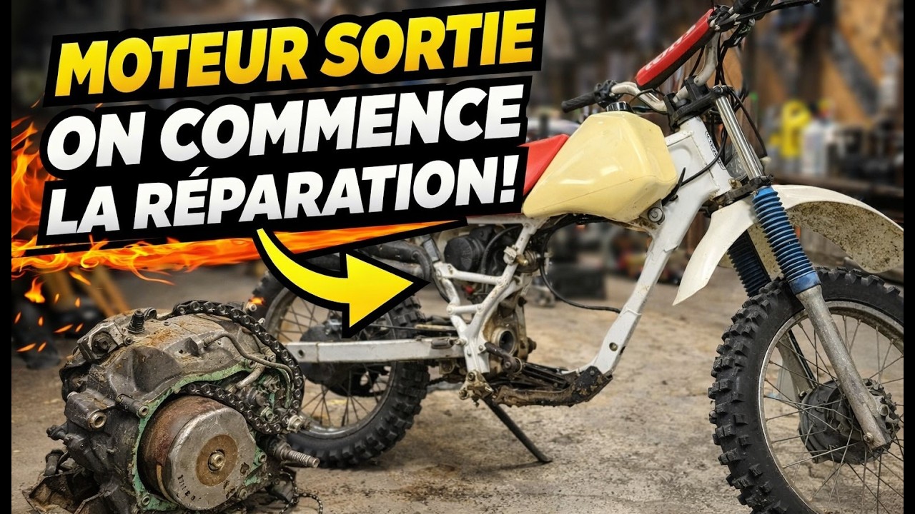 Réparation de la motocross partie 1 - Honda Xr80r 1993