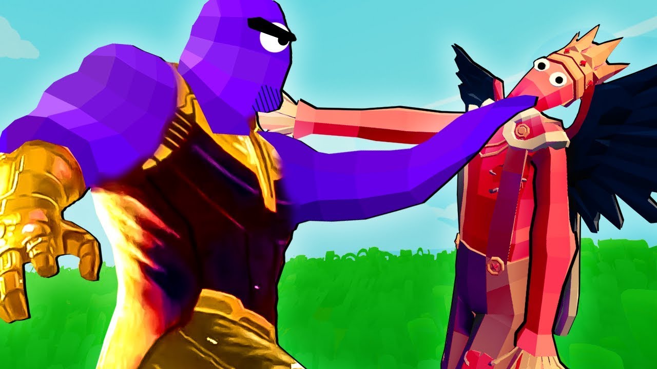 TABS Mods - Thanos Snap vs Summoner Hero & Cheerleaders! - Totally Accurate Battle Simulator