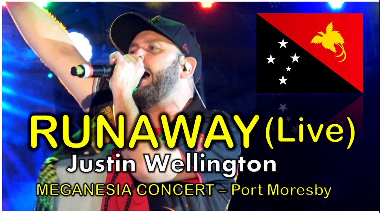 RUNAWAY (Live) Justin Wellington performing at the Sir Hubert Murray Stadium  PNG Golden Jubilee 50