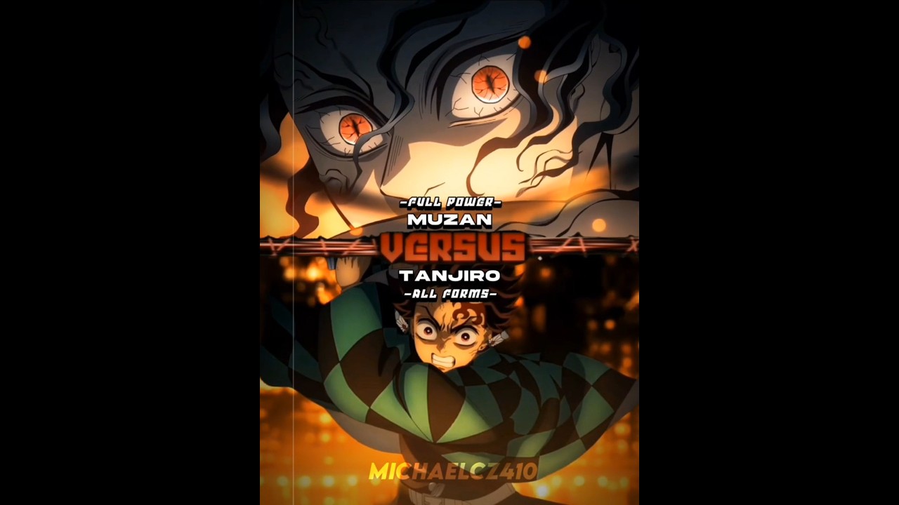 Muzan Full Power vs Tanjiro All Forms | Demon Slayer 4K