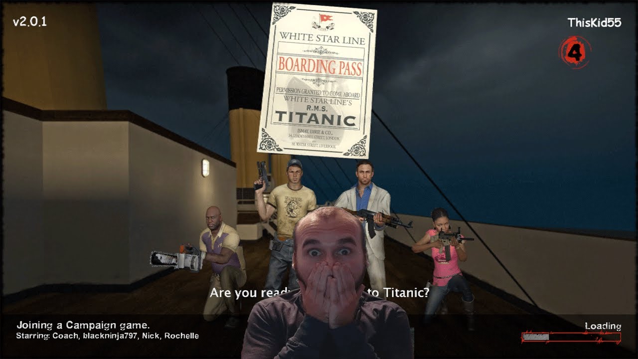 Играем на «Титанике» в L4D2! - Пользовательская карта для Left 4 Dead 2 (RMS Titanic)
