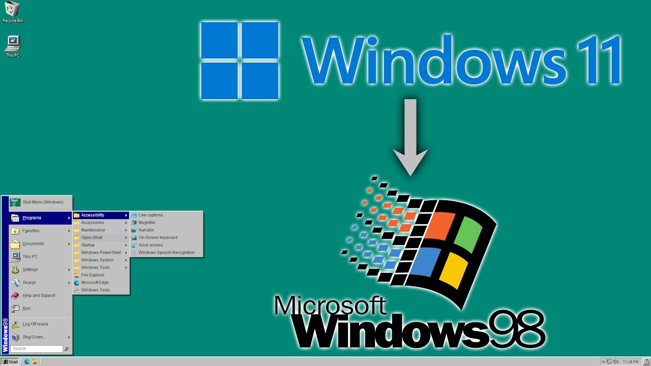Windows 98 Classic Theme in Windows 11!
