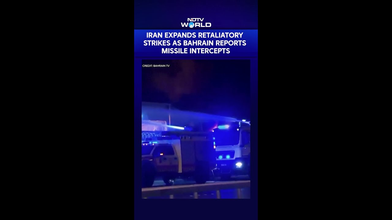 Iran Fires Missiles At Gulf, Bahrain Intercepts; US-Israel Intensify Strikes
