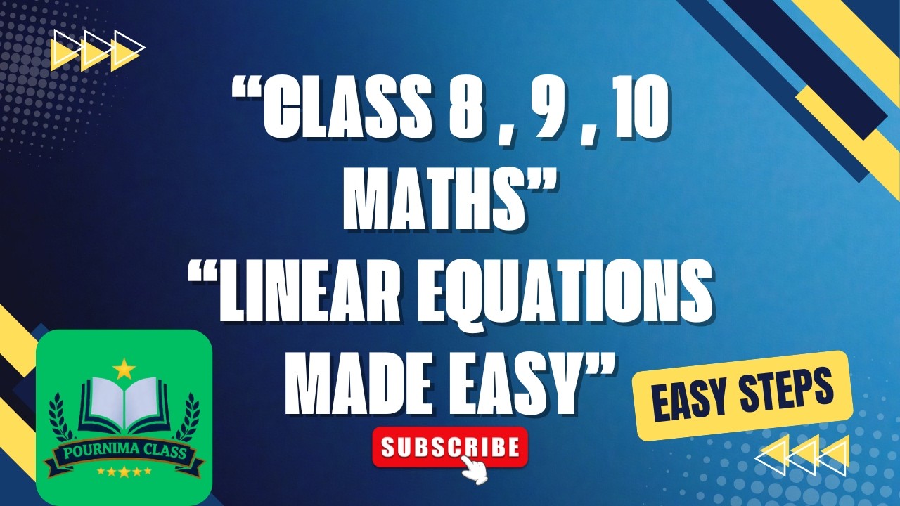 Linear Equations in Two Variables | Basic Concept Part 1