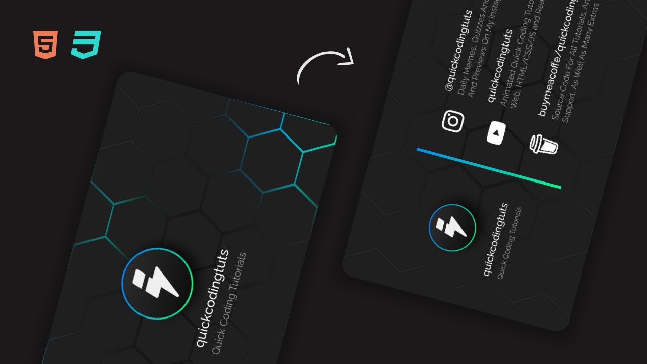 Business Card Flip Effect HTML/CSS (Quick Tutorial).