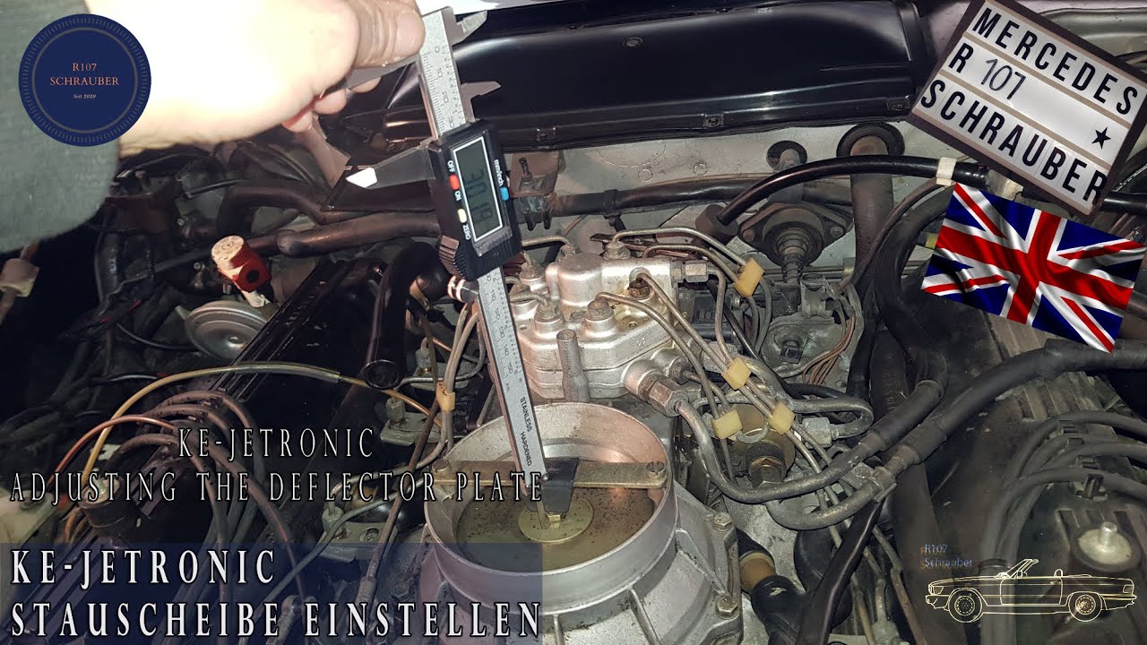 KE-Jetronic Проверка регулировки ползуна/заслонки-Mercedes Bosch W201, W124, R107, W126, R129