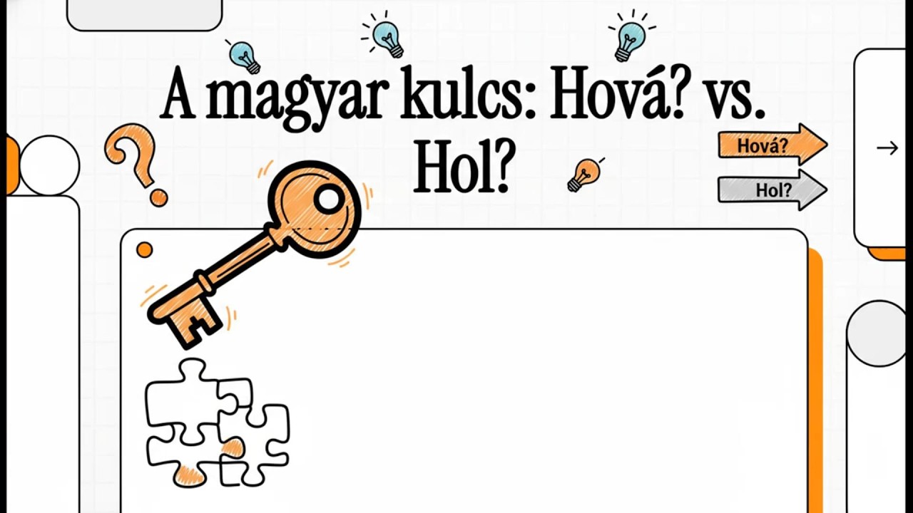 Learn Hungarian A/B - (HU/EN/DE subtitles) - A Hová? vs.Hol?