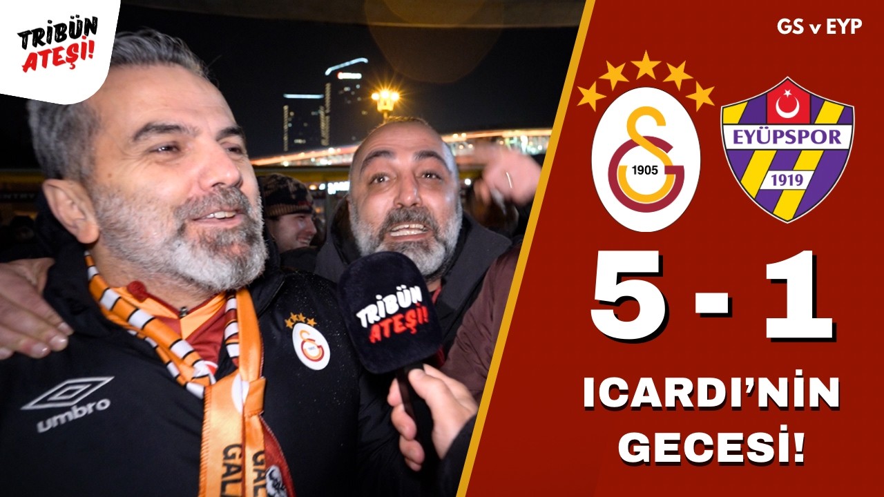 ICARDI'NİN GECESİ! I GALATASARAY 5-1 EYÜPSPOR I MAÇ SONU TARAFTAR RÖPORTAJLARI! #galatasaray #icardi
