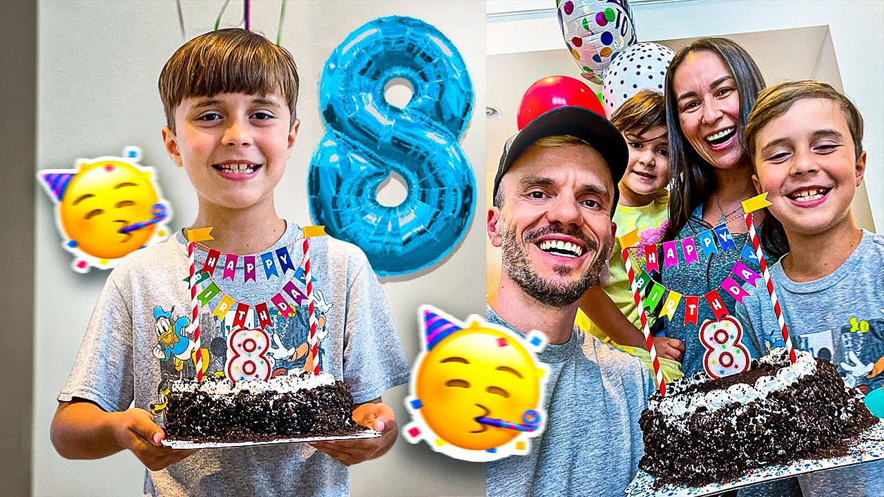 ANIVERSÁRIO DE 8 ANOS DO MARCOS 🎉 Festa Surpresa e Presentes 🎁 Família Brancoala