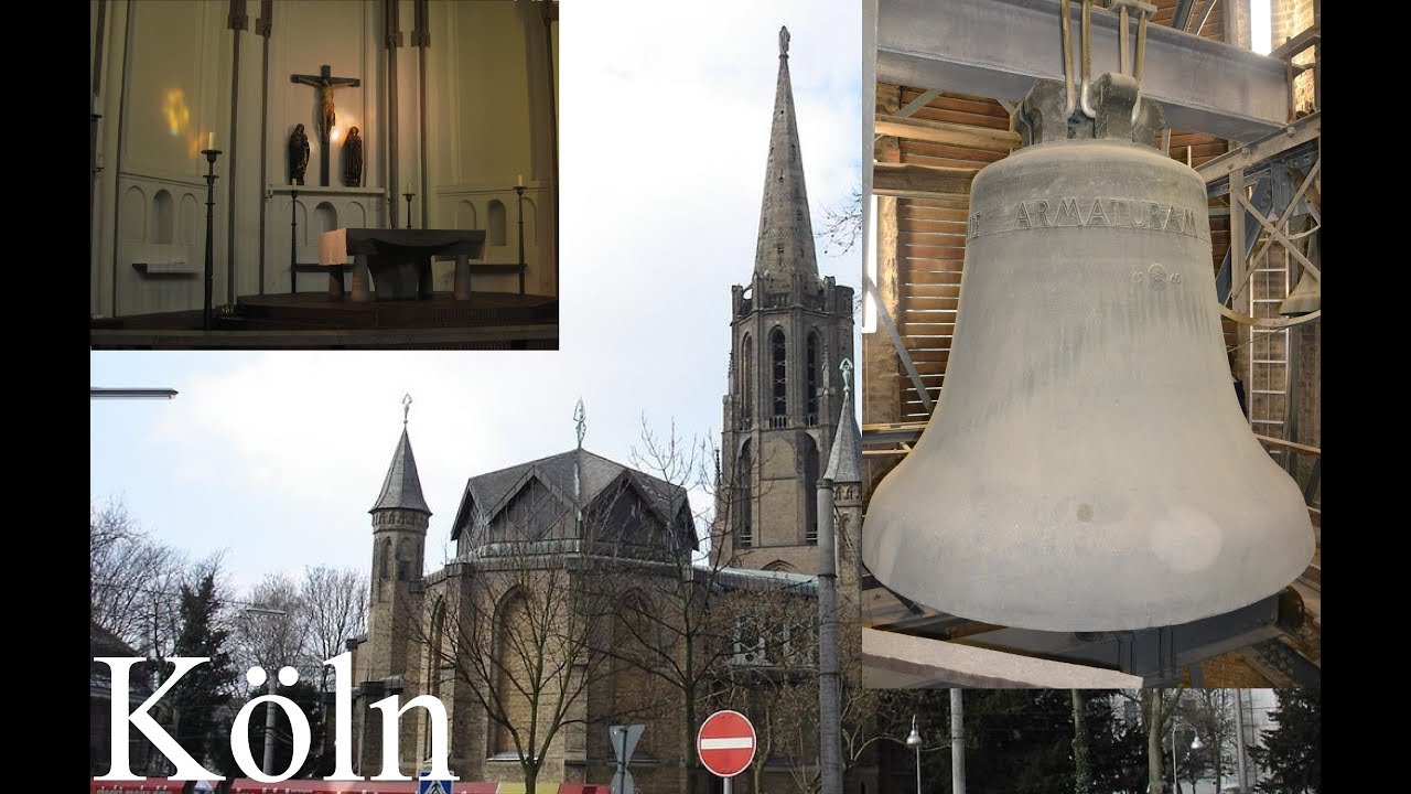 K&ouml;ln: Die f&uuml;nf Glocken von Sankt Mauritius (Turmaufnahme)